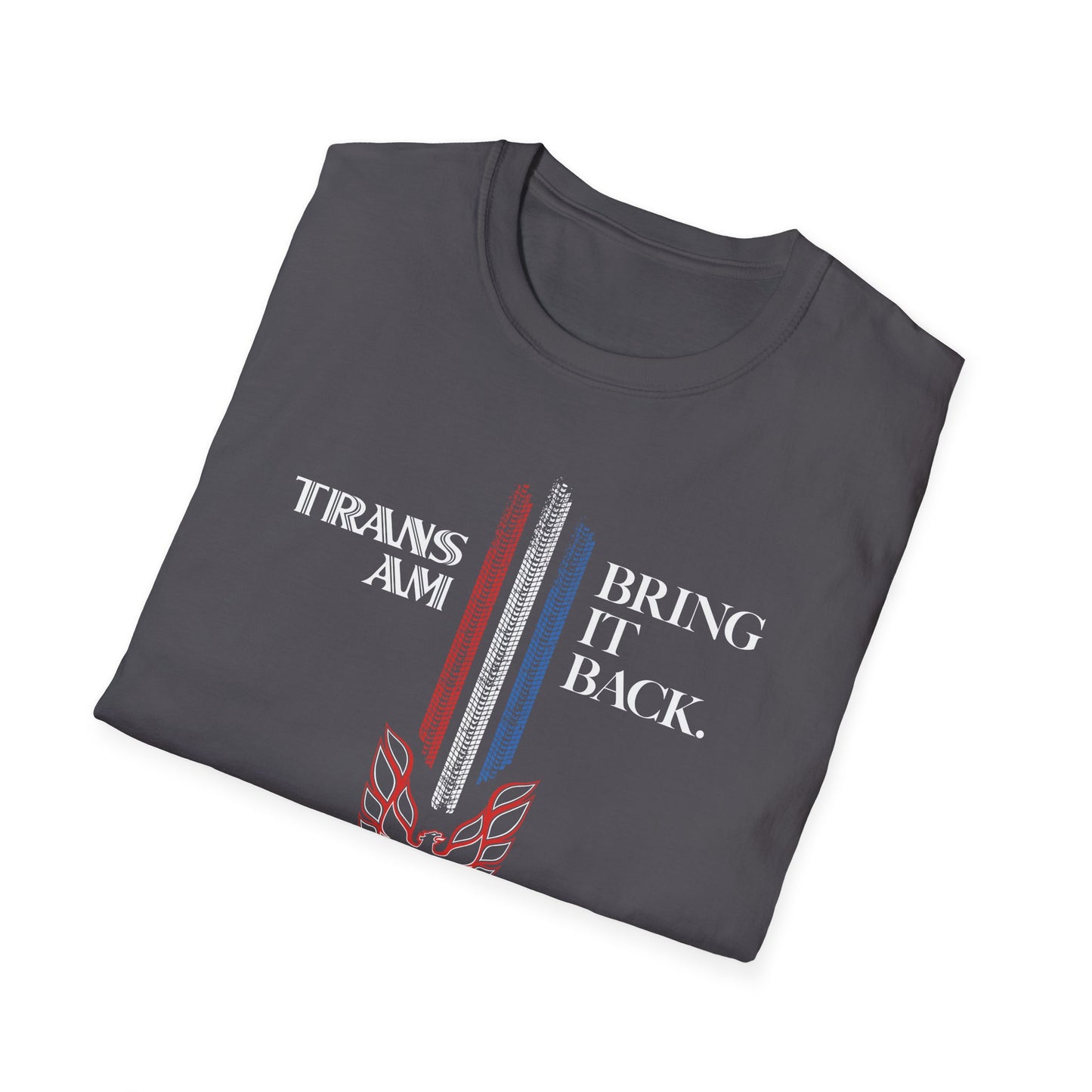 Trans Am: Bring It Back | Vintage-Style Unisex Softstyle T-Shirt | Red White and Blue Stripes